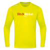 Viech Modus 100% - Männer Sport Langamshirt - Neongelb