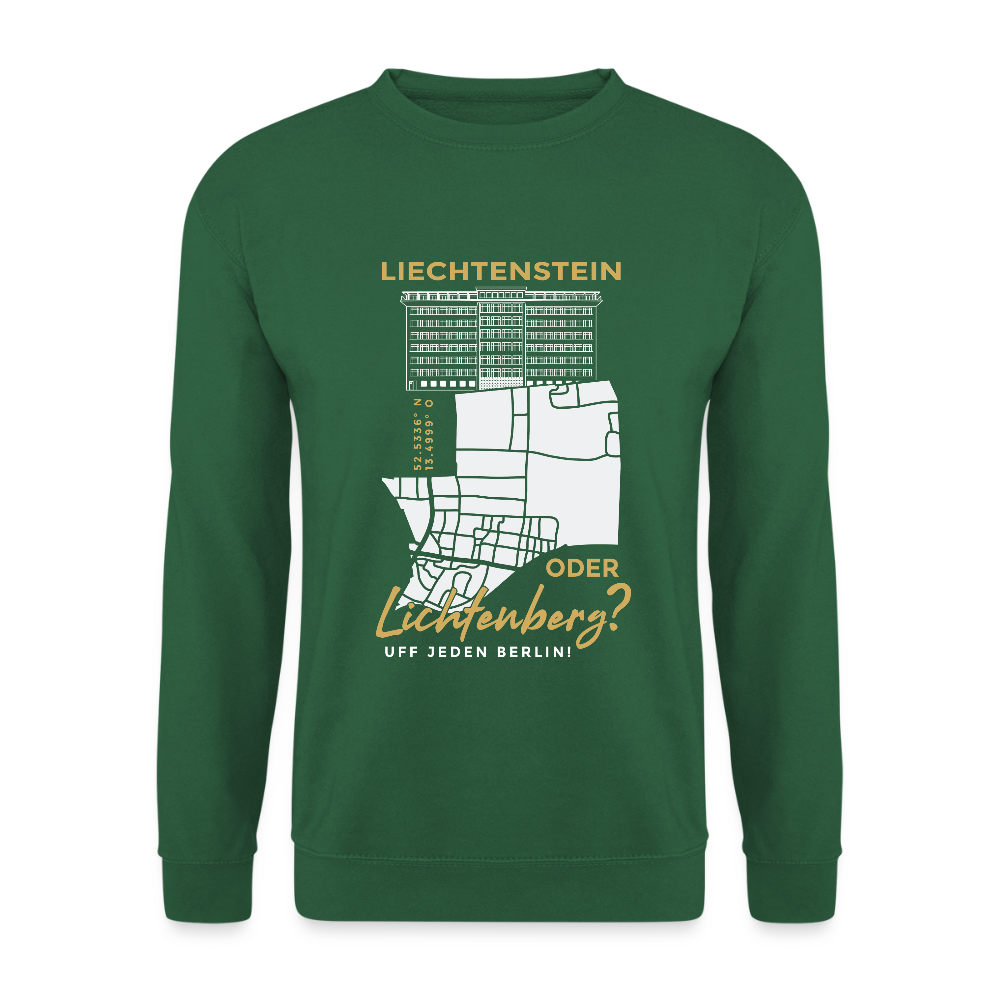 Liechtenstein oder Lichtenberg - Unisex Pullover - Grün