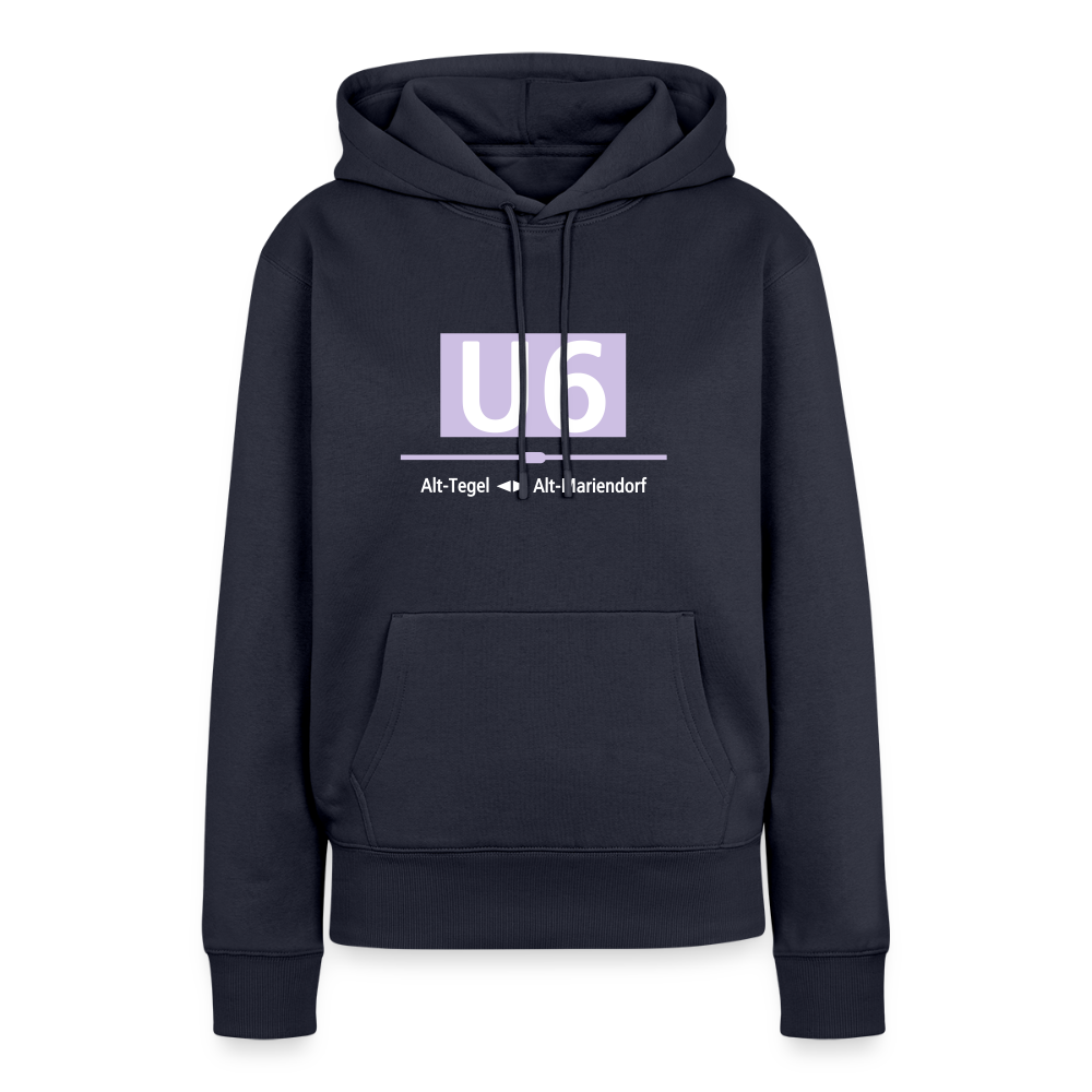 U6 - Frauen Premium Hoodie - Navy