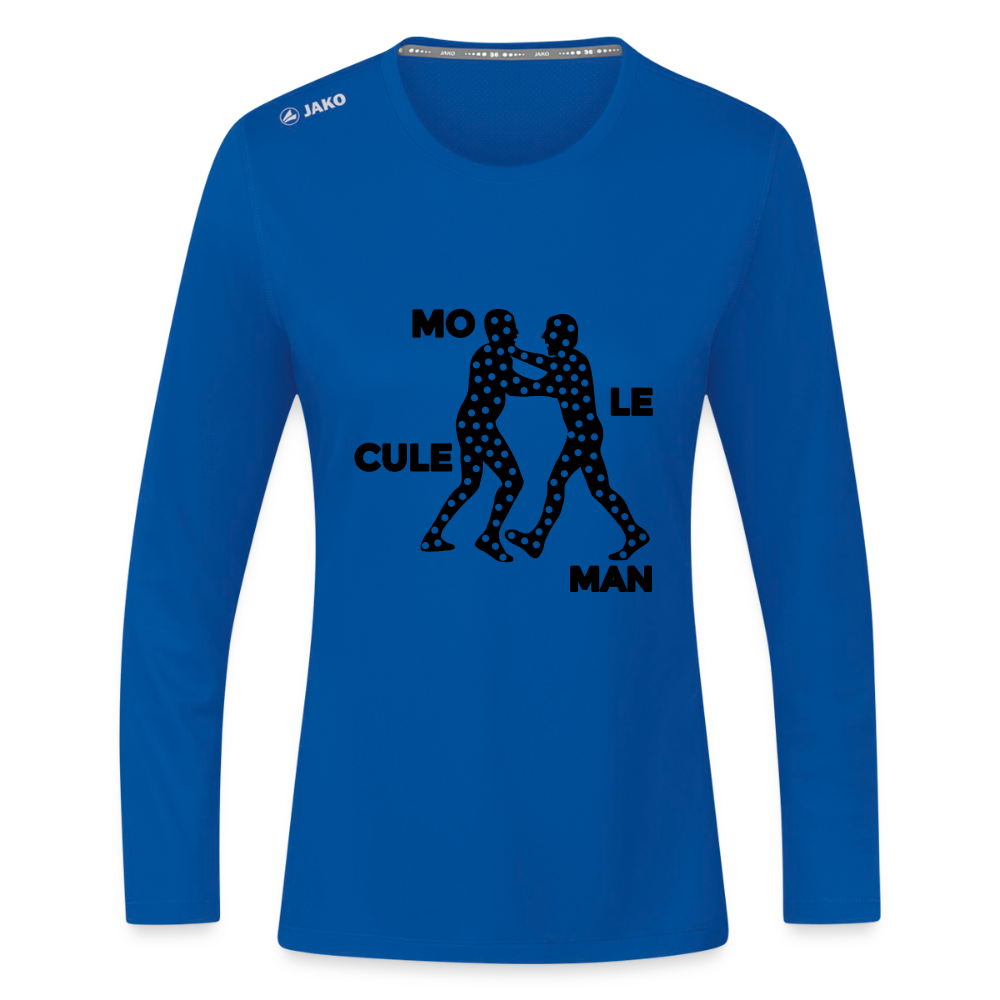 Mo le cule Man - Frauen Sport Langarmshirt - Royalblau