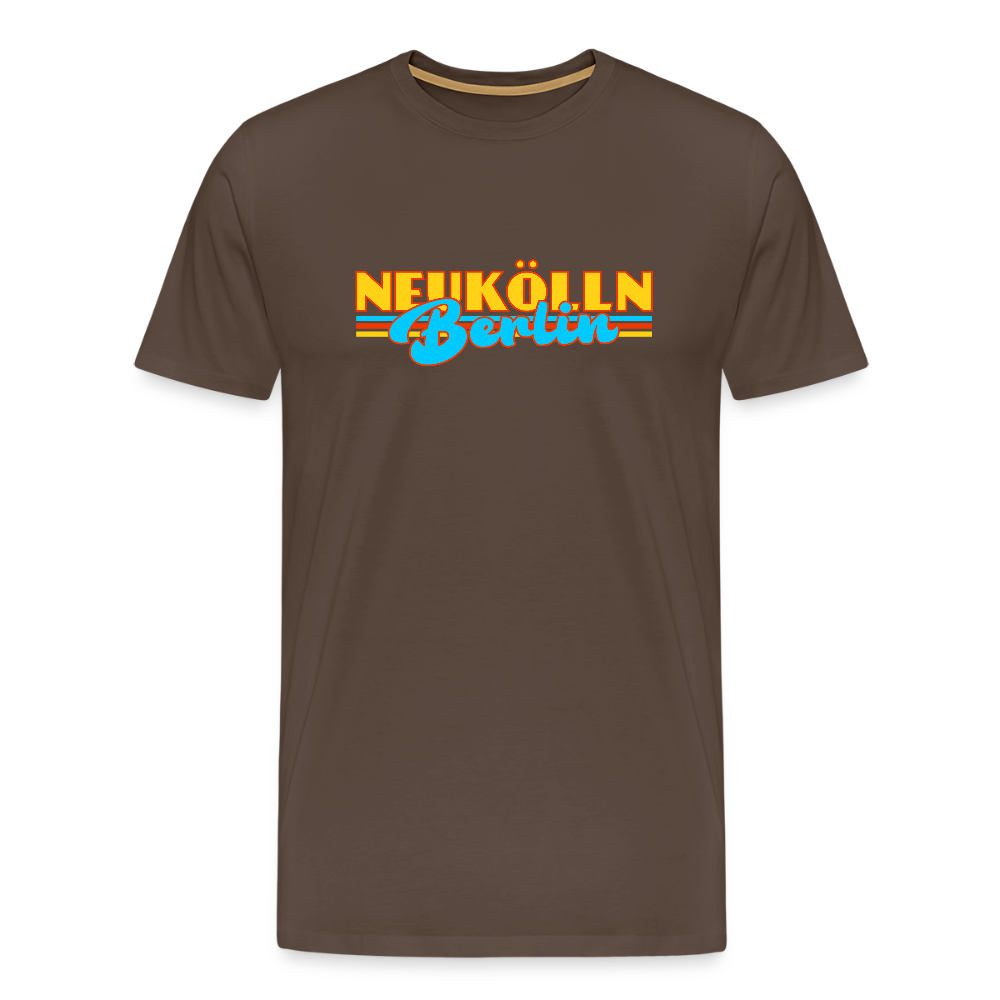Neukölln Berlin Retro - Männer Premium T-Shirt - Edelbraun