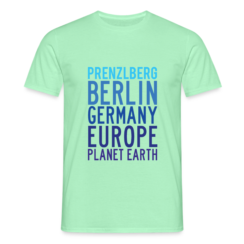Prenzlberg - Planet Earth - Männer Premium T-Shirt - Mintgrün