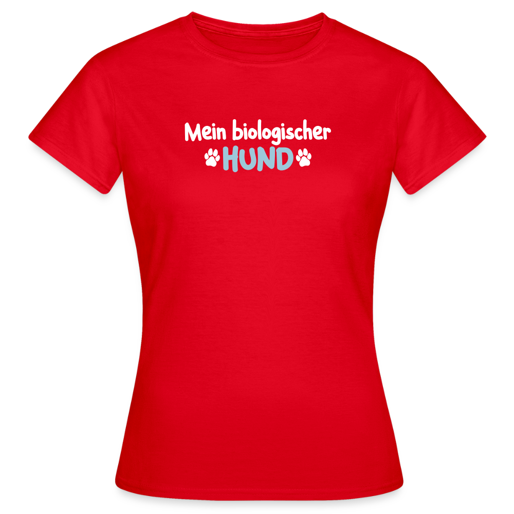 Mein biologischer Hund. - Frauen Premium T-Shirt - Rot