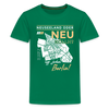 Neuseeland oder Neukölln - Teenager Premium T-Shirt - Kelly Green