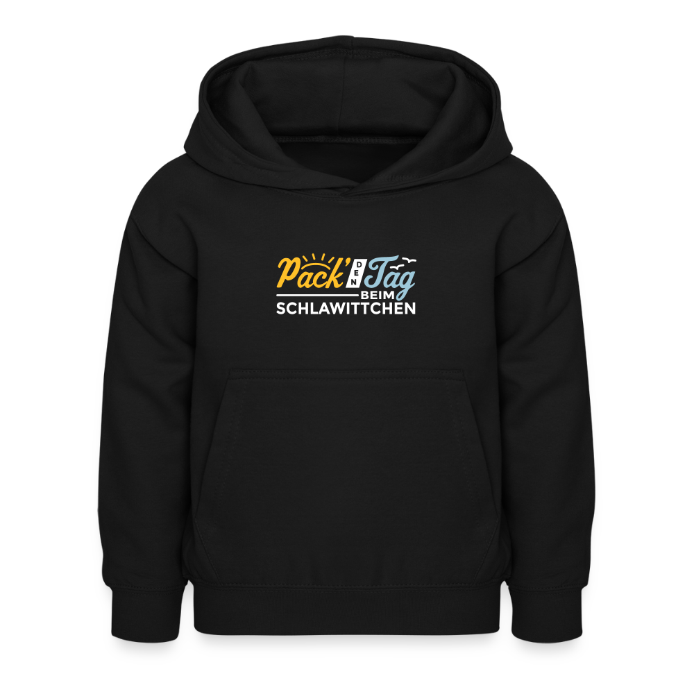 Pack' den Tag beim Schlawittchen - Kinder Hoodie - Schwarz
