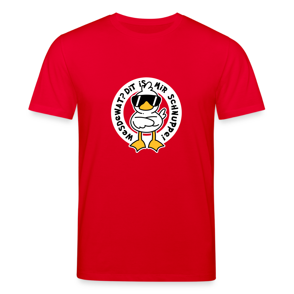Wesdewat? - Unisex Bio T-Shirt - Rot