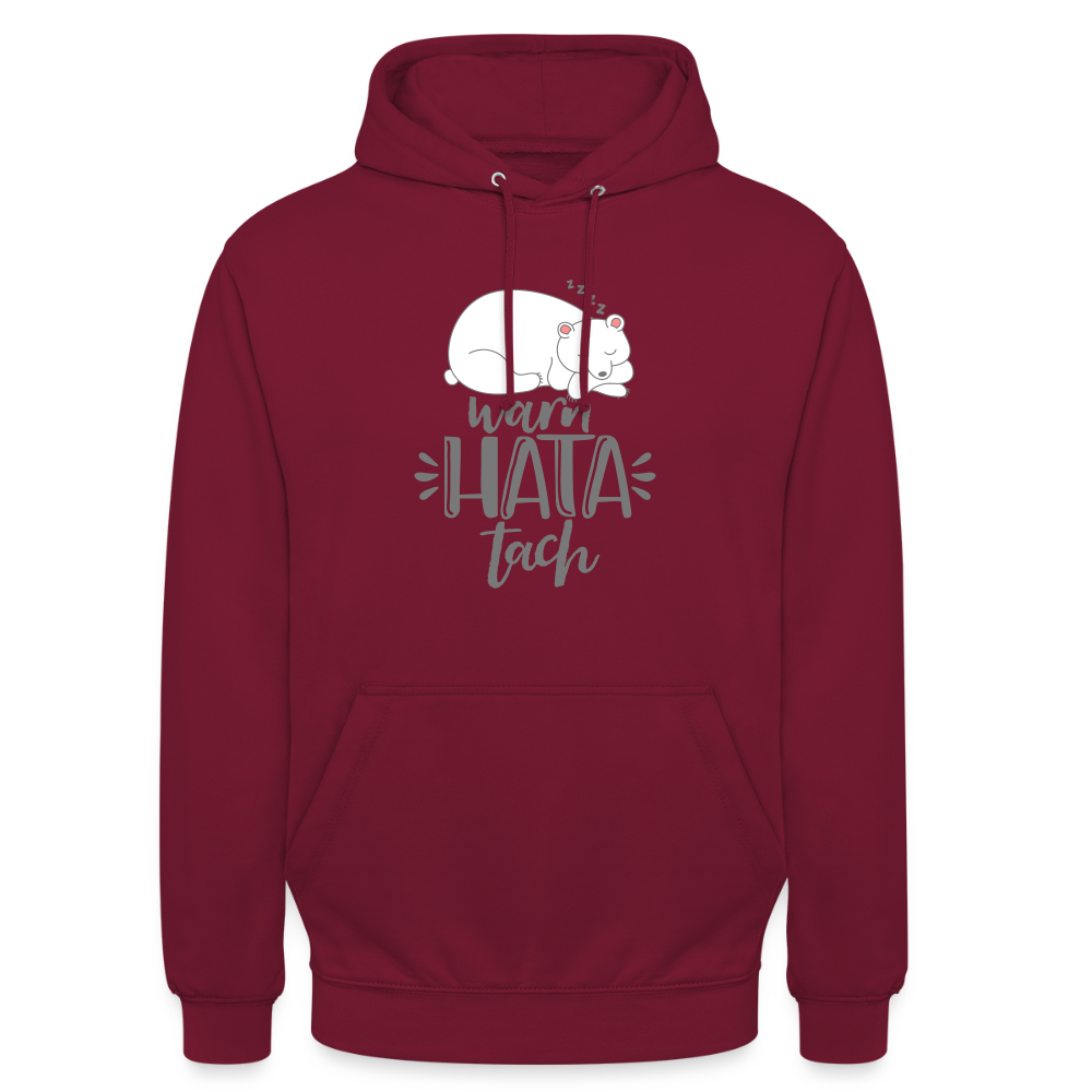 WarnHataTach - Unisex Hoodie - Bordeaux