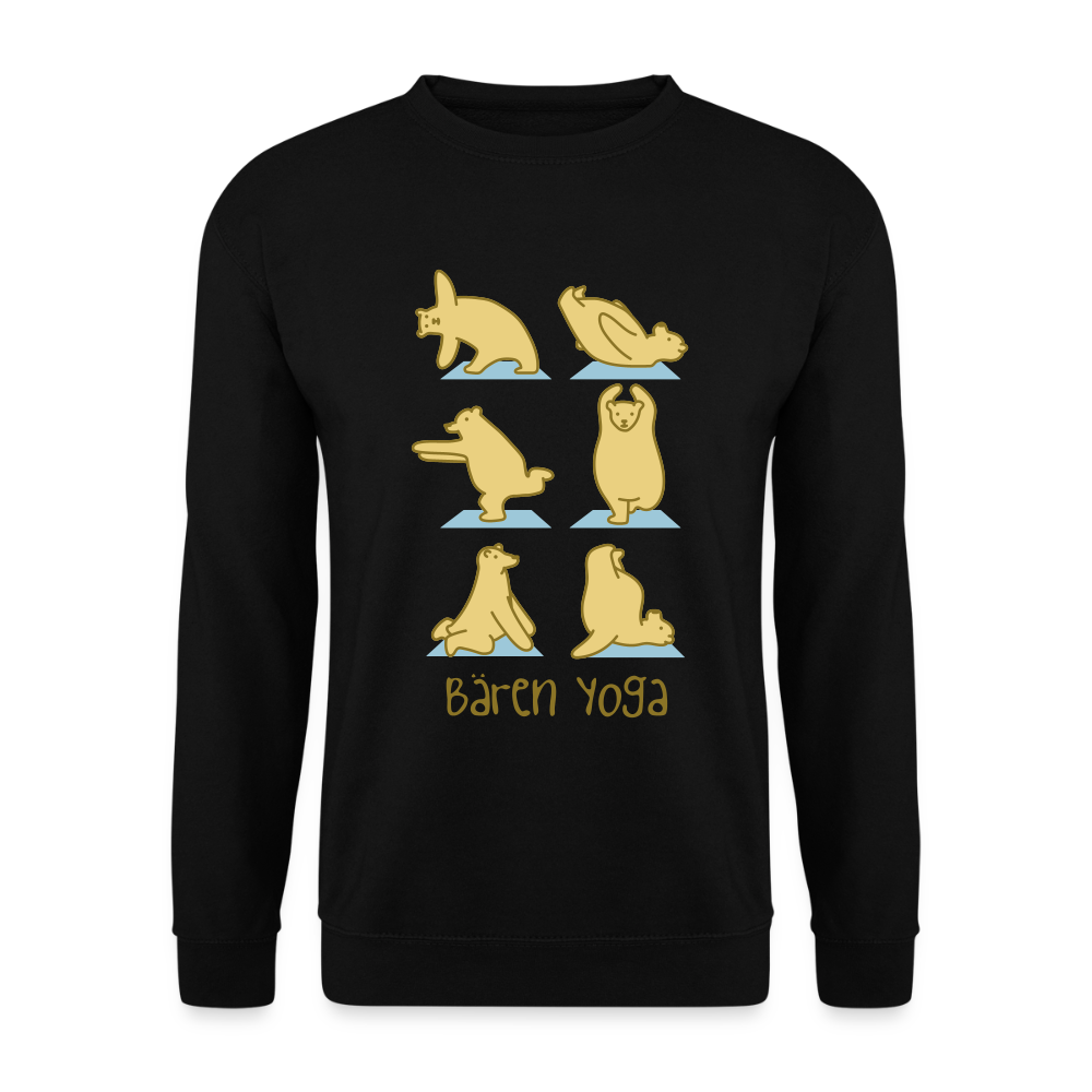 Bären Yoga - Unisex Pullover - Schwarz