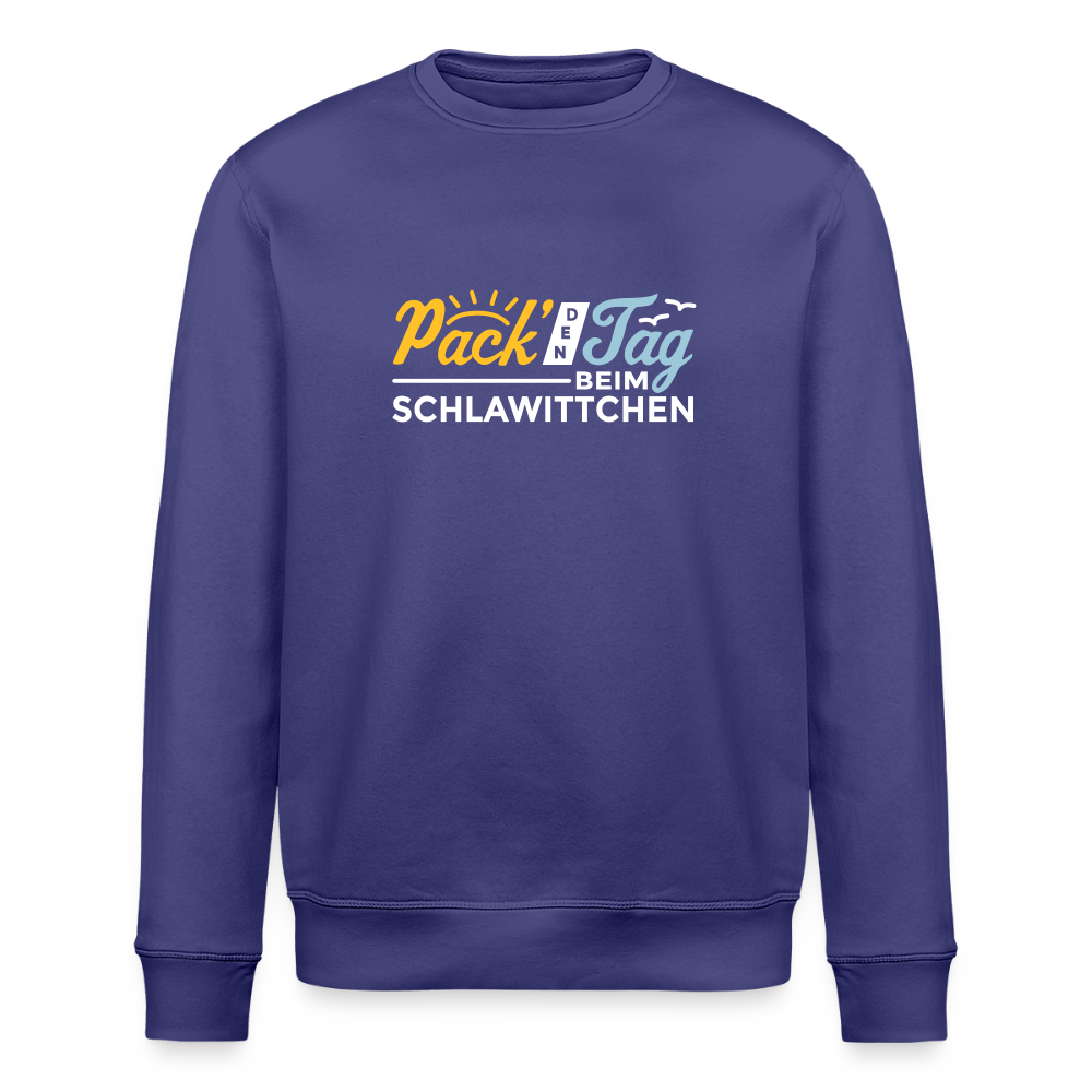 Pack' den Tag beim Schlawittchen - Unisex Bio Sweatshirt - Dämmerung