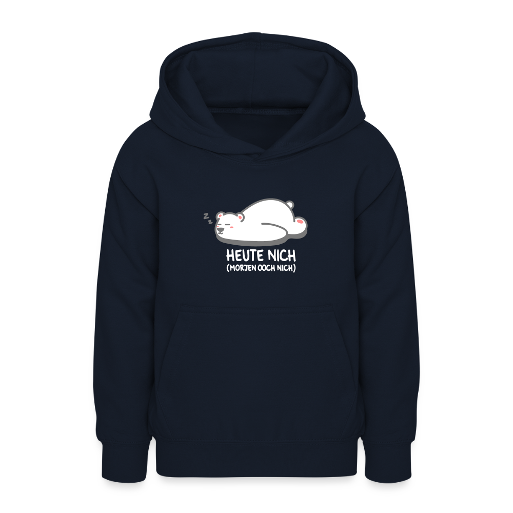 Heute nich! - Teenager Hoodie - Navy