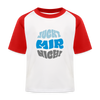Juckt Mir Nich! - Kinder Baseball T-Shirt - Weiß/Rot
