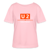 U2 Berlin - Relaxed Rundhals Frauen Bio-T-Shirt - Hellrosa