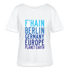 F'hain - Planet Earth - Relaxed Rundhals Frauen Bio-T-Shirt - Weiß