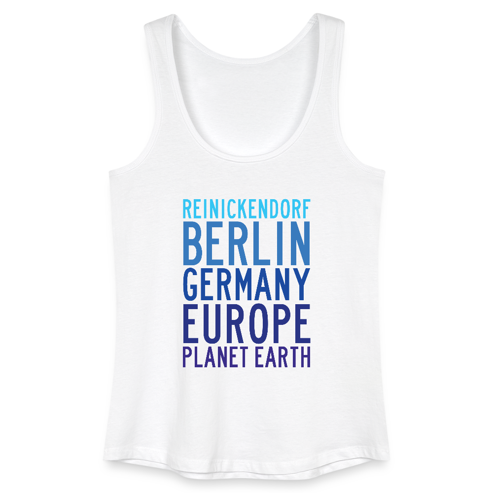 Reinickendorf Planet Earth - Frauen Bio Tank Top - Weiß