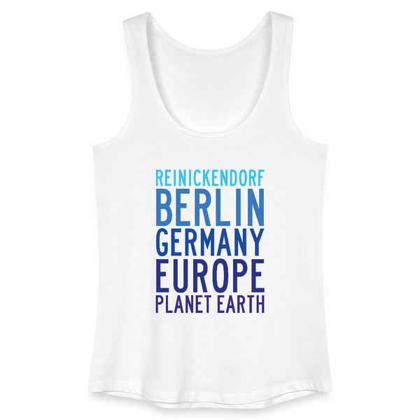 Reinickendorf Planet Earth - Frauen Bio Tank Top - Weiß