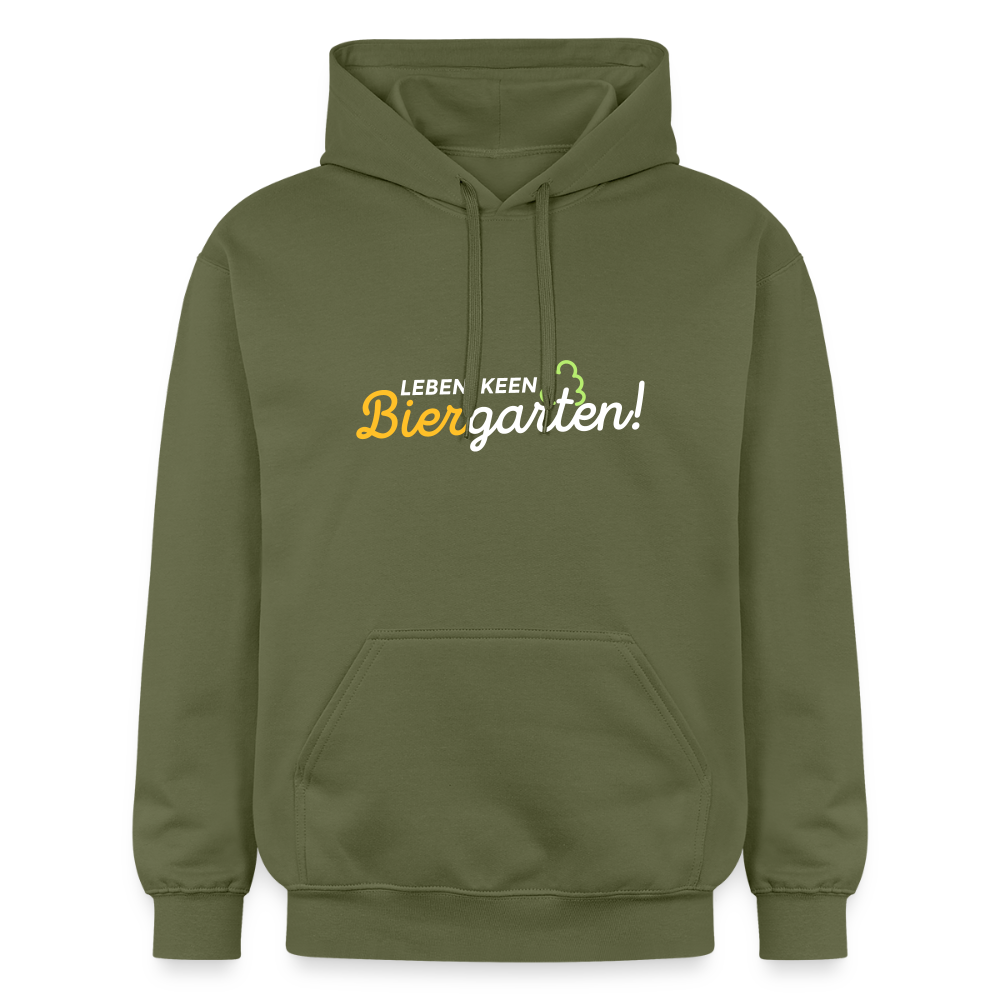 Leben, keen Biergarten! - Hoodie - Militärgrün
