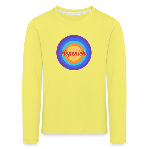 Köpenick Retro - Kinder Langarmshirt - Gelb