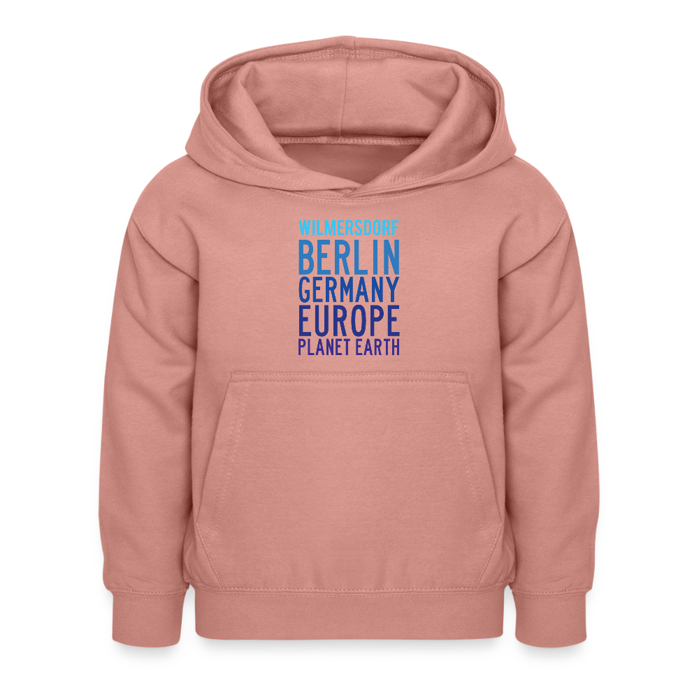 Wilmersdorf Planet Earth - Kinder Hoodie - Altrosa