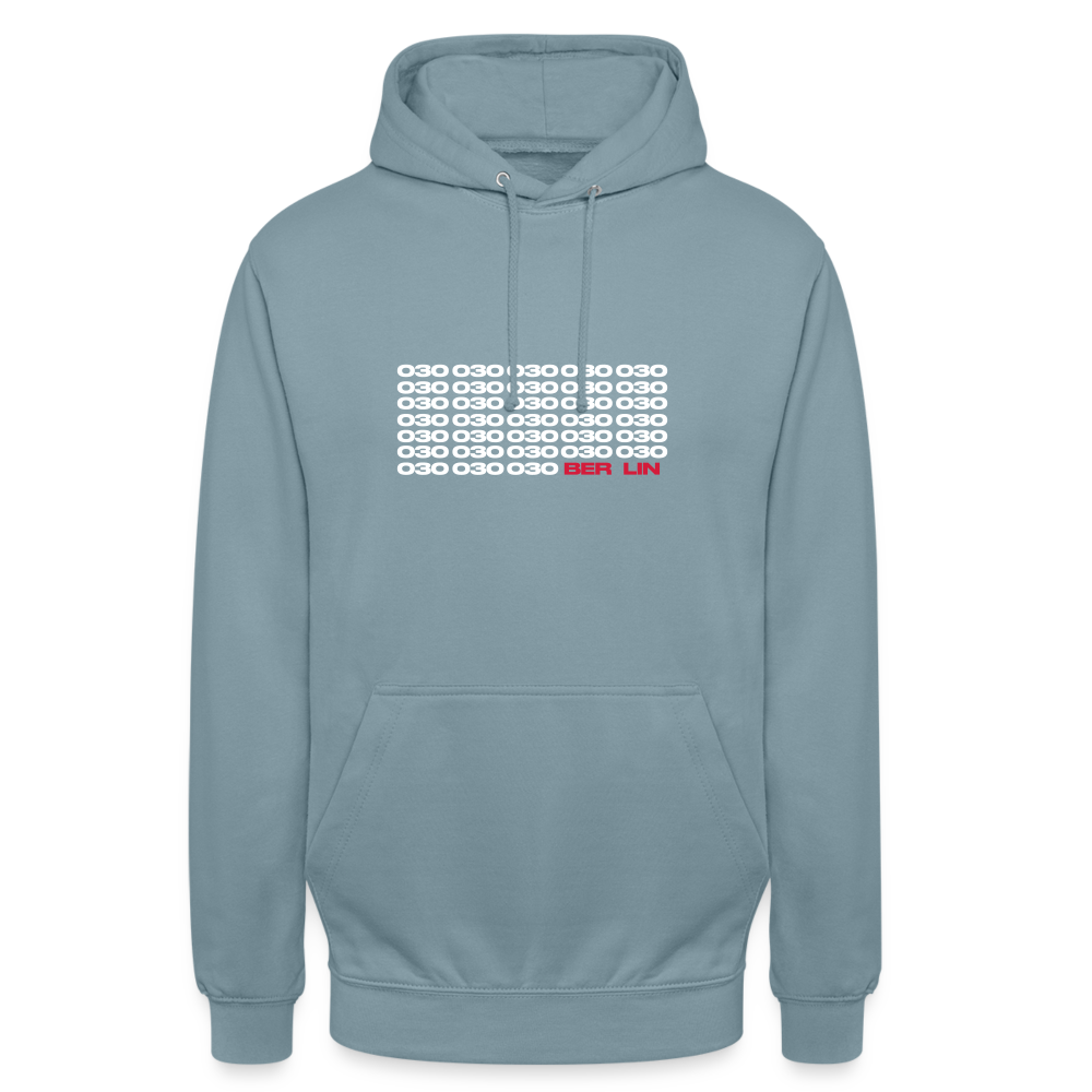 030 Berlin - Unisex Hoodie - Nebelblau