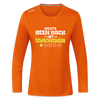 Keen Bock uff Erwachsensein - Frauen Sport Langarmshirt - Neonorange