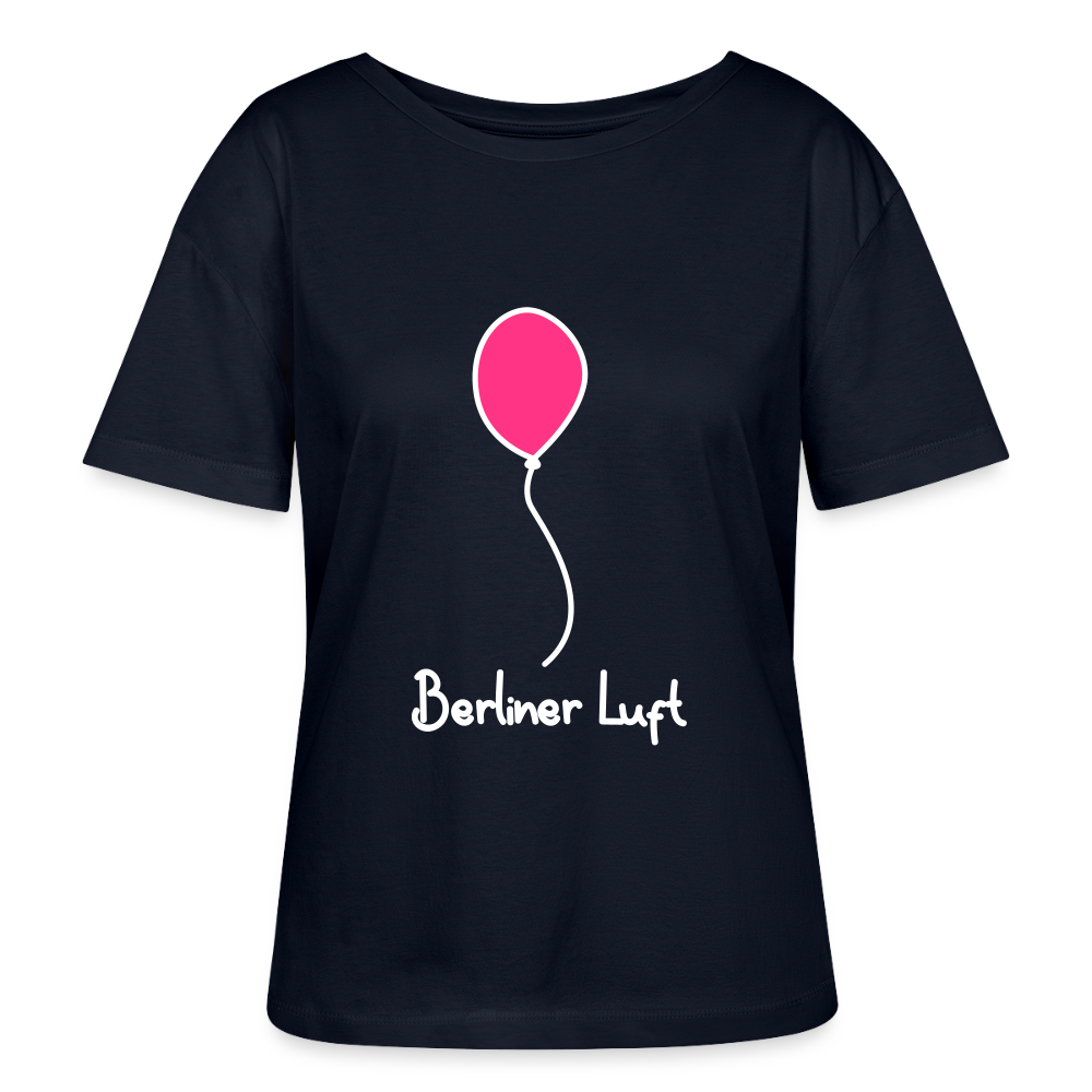 Berliner Luftballon - Relaxed Rundhals Frauen Bio-T-Shirt - Navy