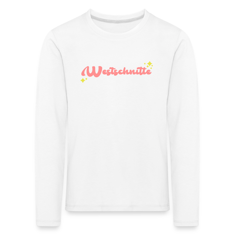 Westschnitte - Kinder Langarmshirt - Weiß