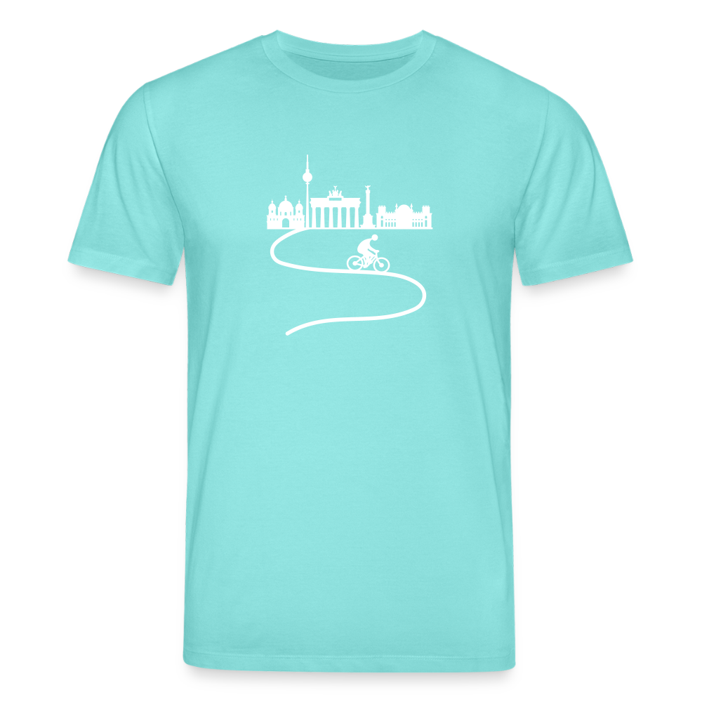 Aus der Stadt - Unisex Bio T-Shirt - Poolblau