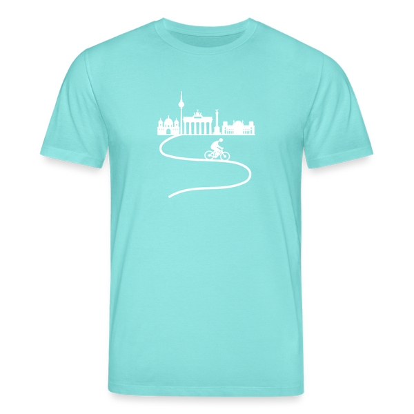 Aus der Stadt - Unisex Bio T-Shirt - Poolblau