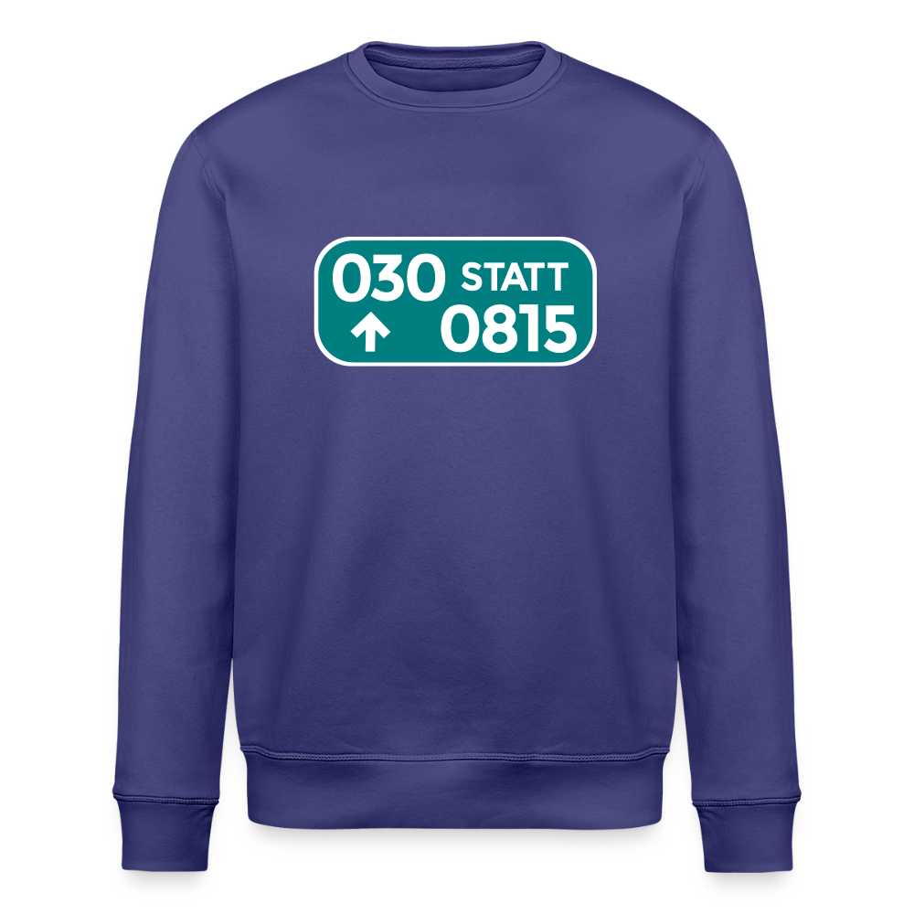 030 statt 0815 - Unisex Bio Sweatshirt - Dämmerung