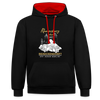 Rheinsberg Oder Reinickendorf - Kontrast Hoodie - Schwarz/Rot