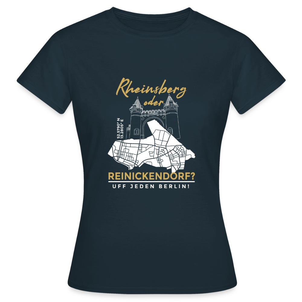 Rheinsberg Oder Reinickendorf - Frauen Premium T-Shirt - Navy