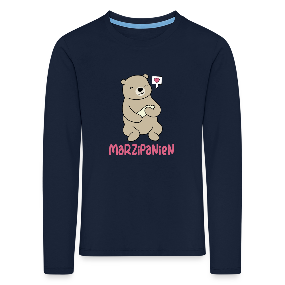 Marzipanien - Kinder Langarmshirt - Navy