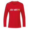 Jeh Weita! - Frauen Sport Langarmshirt - Rot