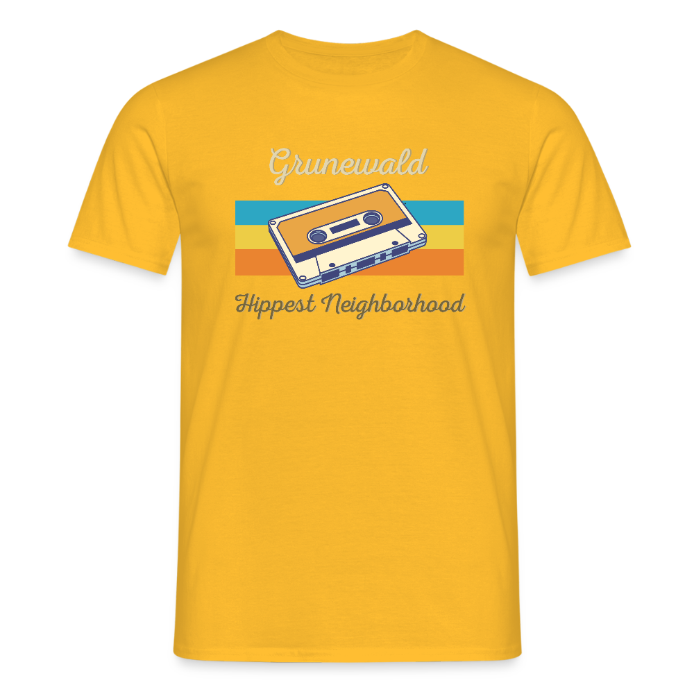 Grunewald Hippest Neighborhood - Männer Premium T-Shirt - Gelb
