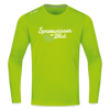 Spreewasser im Blut - Männer Sport Langamshirt - Neongrün