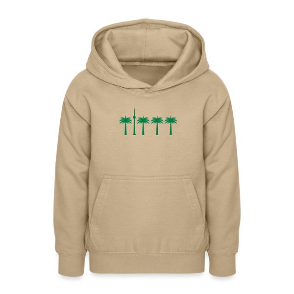 Berlin unter Palmen - Teenager Hoodie - Sand