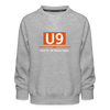 U9 - Kinder Premium Sweatshirt - Grau meliert