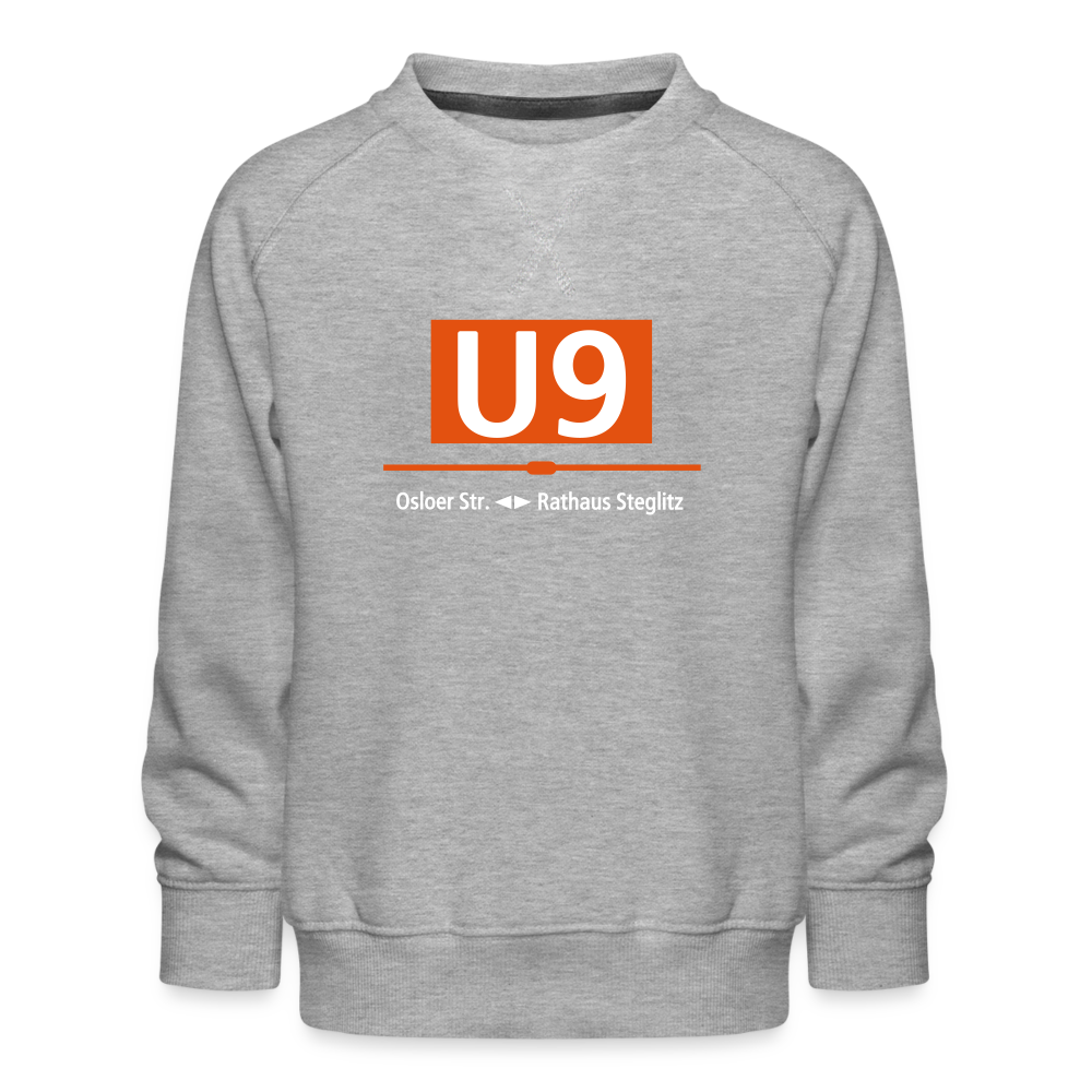 U9 - Kinder Premium Sweatshirt - Grau meliert