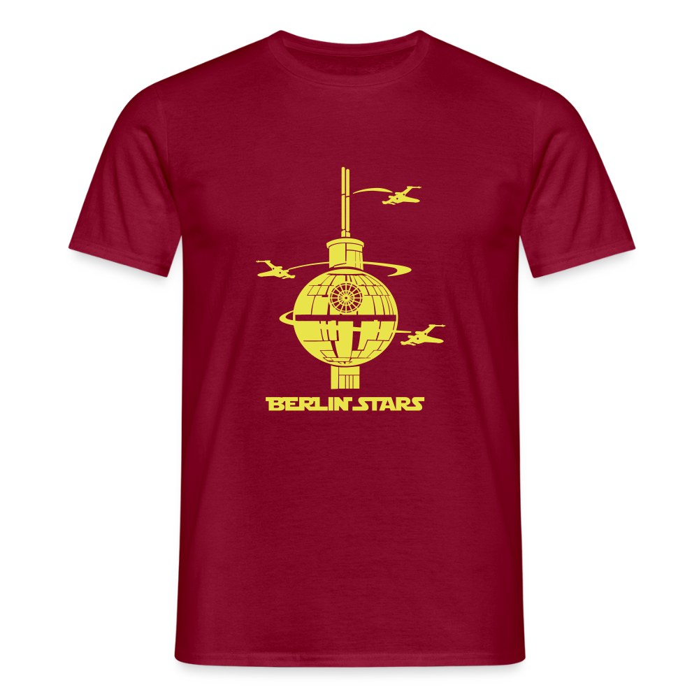 Berlin Stars - gelb - Männer Premium T-Shirt - Ziegelrot