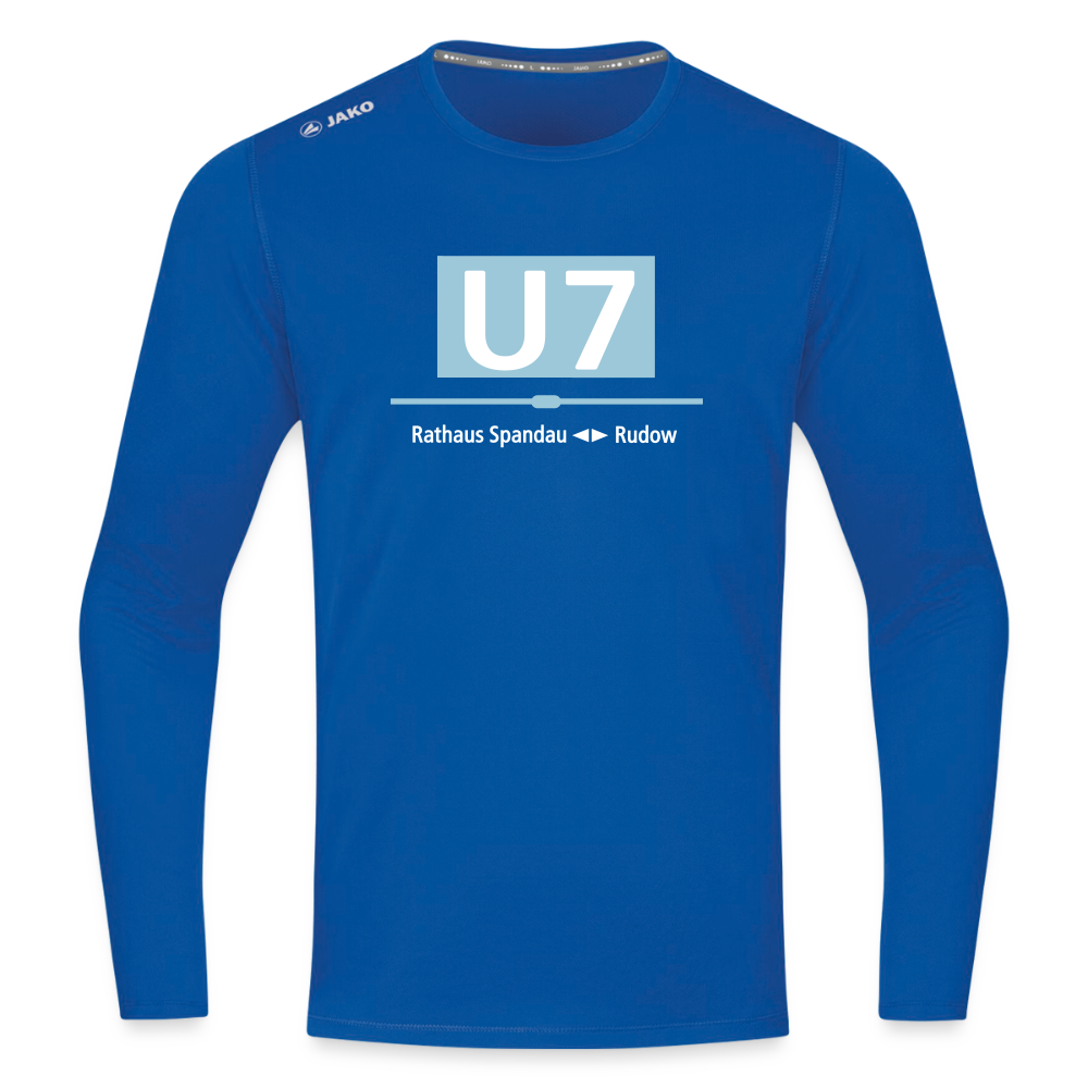 U7 - Männer Sport Langamshirt - Royalblau