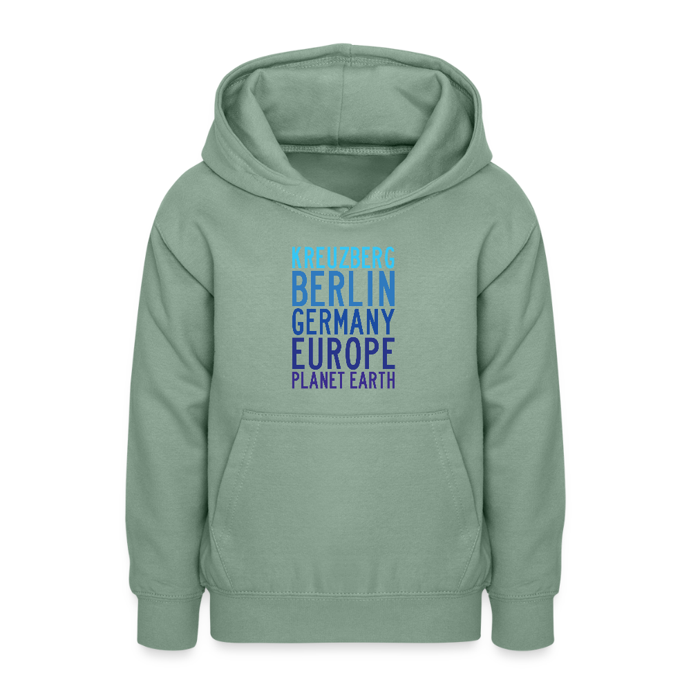Kreuzberg - Planet Earth - Teenager Hoodie - Graugrün