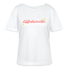 Westschnitte - Relaxed Rundhals Frauen Bio-T-Shirt - Weiß
