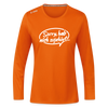 sorry, hab nich zujehört... - Frauen Sport Langarmshirt - Neonorange