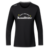 Knalltüte - Frauen Sport Langarmshirt - Schwarz