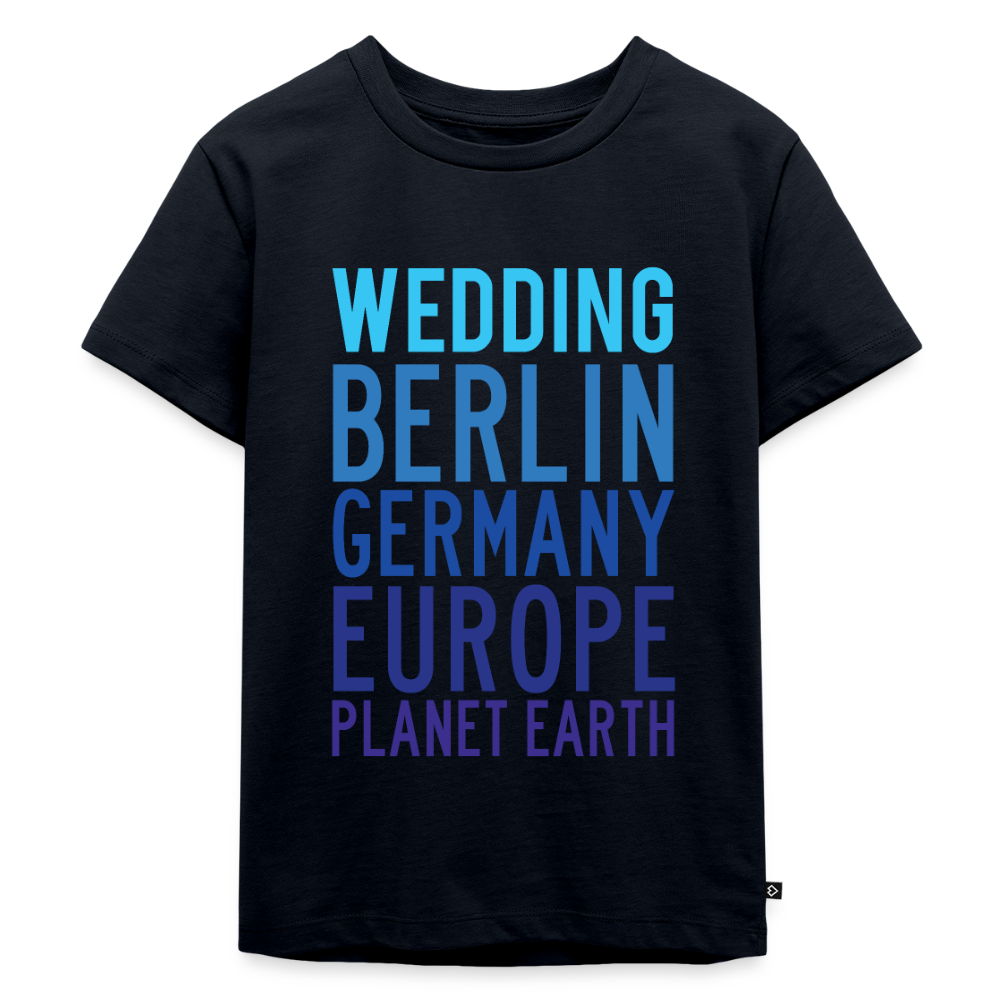Wedding Planet Earth - Kinder Premium T-Shirt - Navy