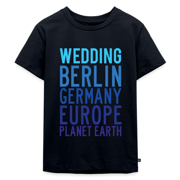 Wedding Planet Earth - Kinder Premium T-Shirt - Navy