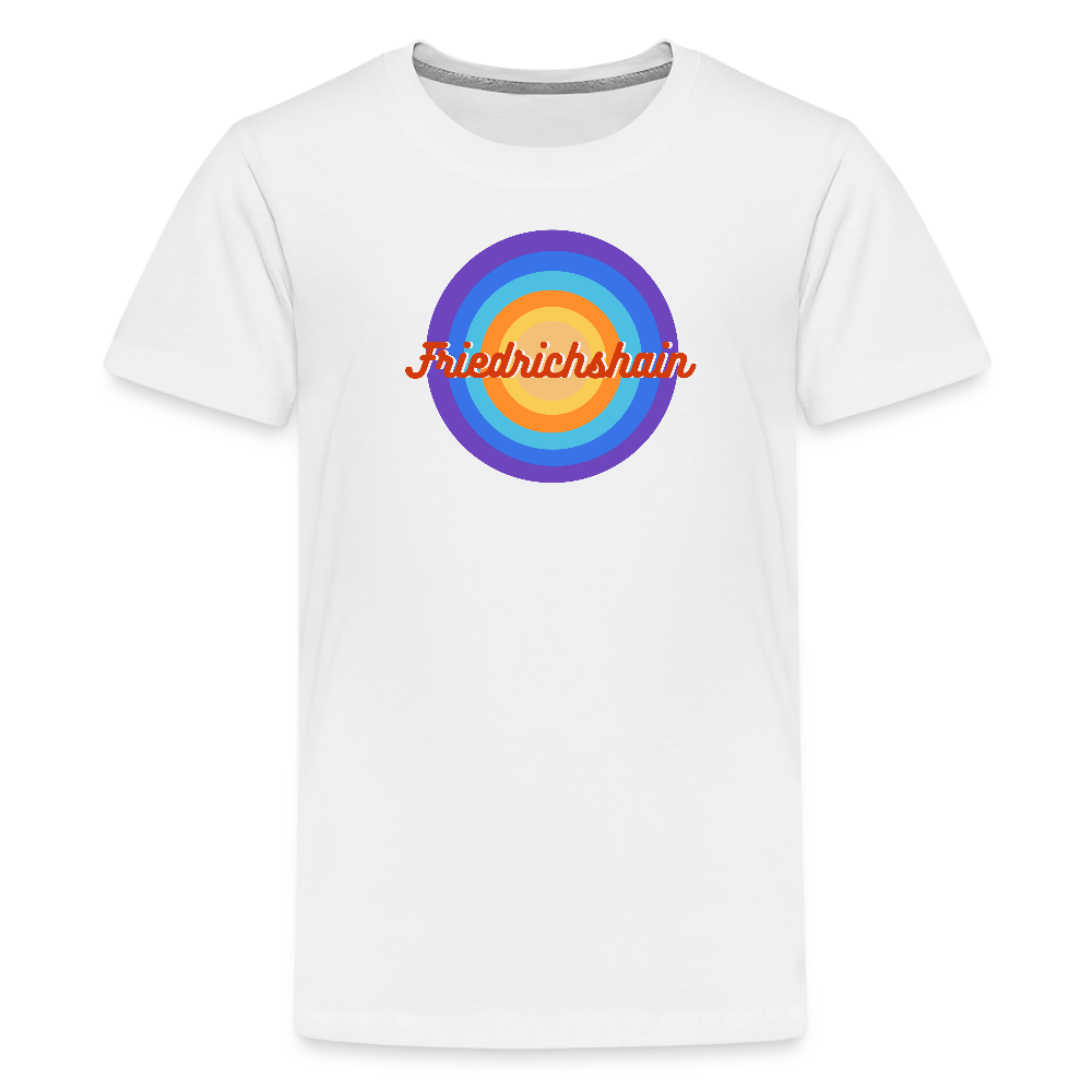Friedrichshain Retro - Teenager Premium T-Shirt - Weiß