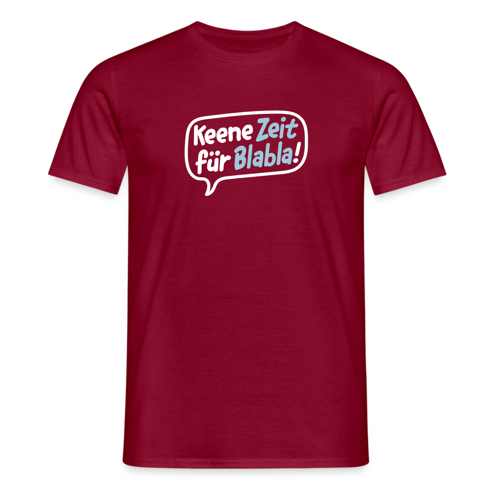 Keene Zeit für Blabla! - Männer Premium T-Shirt - Ziegelrot