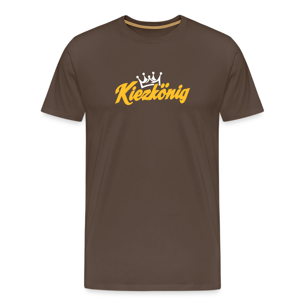 Kiezkönig - Männer Premium T-Shirt - Edelbraun