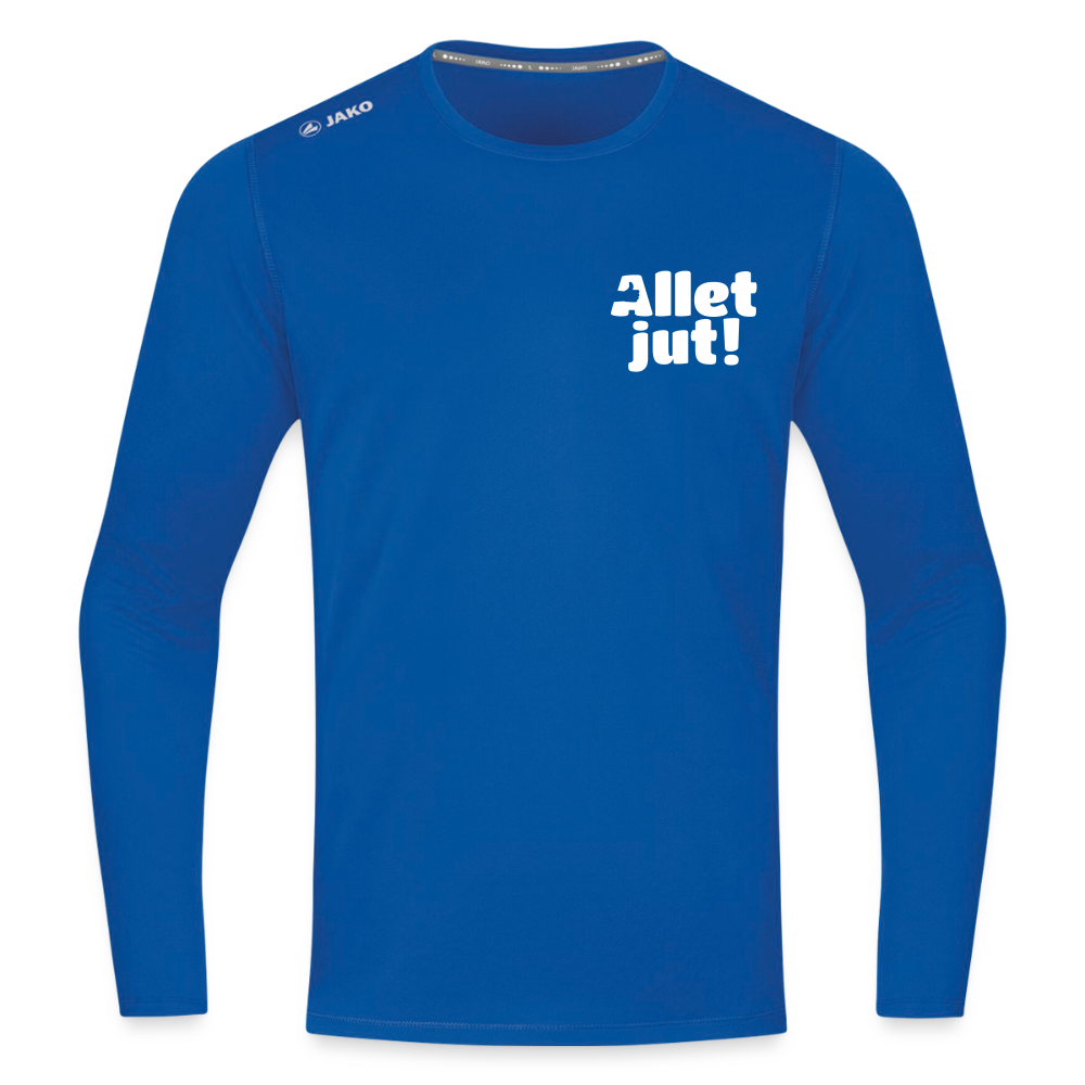 Allet Jut - Männer Sport Langamshirt - Royalblau